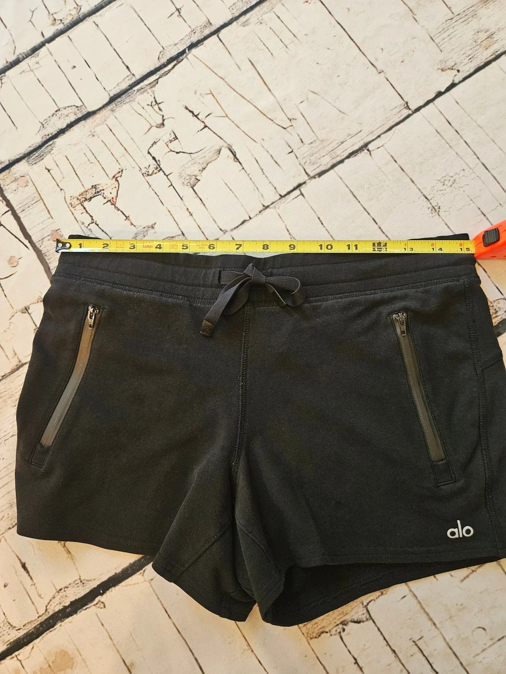 Alo Yoga Black Double Take Sweat Shorts Medium